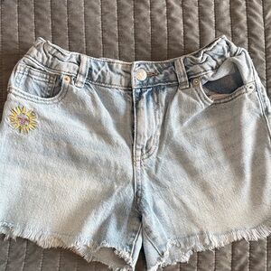 Light Blue Denim Girls Shorts